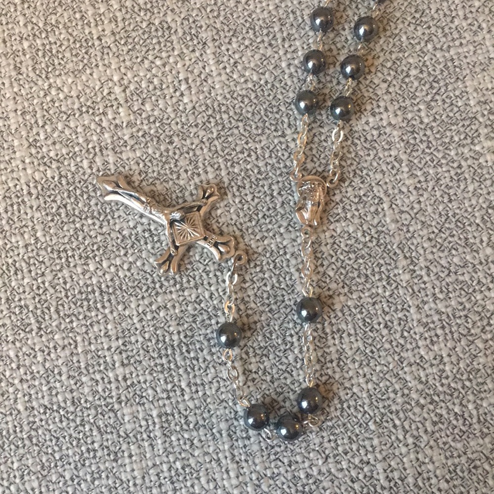 Rosary Necklace/ Cross necklace